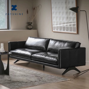 Zayshine <span class=keywords><strong>Divano</strong></span> Italiano Minimalista di Lusso in Vera Pelle a 3 Posti, Set Modulare per Soggiorno, Appartamento, Hotel, Villa, <span class=keywords><strong>Divano</strong></span> di Design - Product Image 1