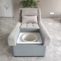 Fauteuil de pédicure électrique de luxe réglable, mobilier de salon, table de massage avec trou facial, lit de massage des pieds avec massage corporel
