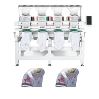 Haute vitesse stable professionnel multi aiguille serviette plate vêtements t-shirt casquette chapeau machine à coudre machine à broder 4 tête