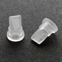 Valve en silicone de contrôle de débit de liquide LSR Valve à fente croisée à sens unique en silicone de qualité alimentaire
