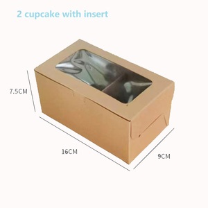 30 + năm kinh nghiệm nhà sản xuất tùy chỉnh làm cho cupcake hộp bánh container với cửa sổ kraft giấy bao bì tùy chỉnh thiết kế - Product Image 2
