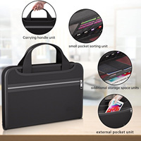 Porte-documents extensible A4 à 12 pochettes, ignifuge, imperméable, en silicone, organiseur portable, sac à documents