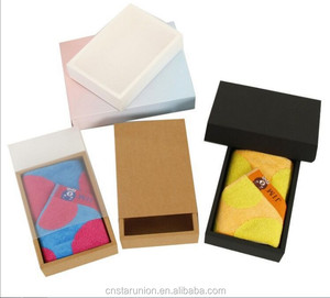 Nhà Cung Cấp Trung Quốc Tùy Chỉnh Bao Bì Quà Tặng Với PVC Cửa Sổ Hộp Giấy Cho Khăn Bán Sỉ Tại Thái Châu Chiết Giang Trung Quốc Vớ Giấy Hộp - Product Image 1