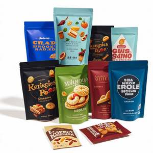 ถุงบรรจุภัณฑ์กาแฟแบบตั้งได้ พิมพ์กราเวียร์ ผลิตจากพลาสติก PE ย่อยสลายได้  แบบมีซิปล็อค ก้นแบน ขนาด 100 กรัม 250 กรัม 500 กรัม 1 กิโลกรัม ปิดผนึกซ้ำได้ ผลิตตามสั่ง - Product Image 1