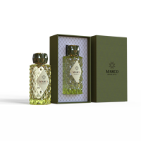 Vente flash - Flacon de parfum élégant MARCO en verre de 100 ml avec boîte cadeau de luxe, impression sérigraphique et vaporisateur à pompe
