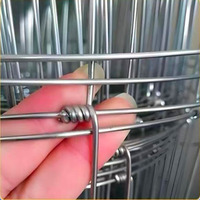 Malla de Alambre Cuadrada Ondulada Galvanizada en Caliente para Cercas Agrícolas, Rollo de 1.5m x 50m con Postes en Y para Ganado y Caballos, Fácil de Instalar