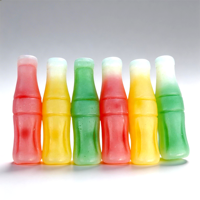 Bonbons en Cire Liquide en Forme de Fruits, en Gros, pour Enfants, en Bouteille, Sucrés et Boissons, Forme Dessin Animé, Halal, en Vrac