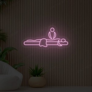 Enseigne au néon personnalisée pour salon de massage - Enseigne en acrylique LED imperméable - Fabriquée sur commande - Product Image 1