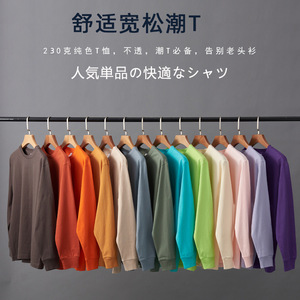 Logotipo de gráficos personalizados DTF DTG serigrafía bordado Transferencia de Calor <span class=keywords><strong>Camiseta</strong></span> de manga completa - Product Image 2