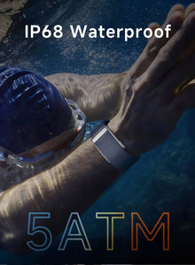 Bracelet intelligent sans écran, moniteur d'activité physique, fréquence cardiaque, oxygène sanguin, étanche IPX8, rapport de santé IA, application Gband, nylon - Product Image 5