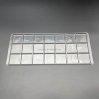 Plateau alvéolé en plastique PET transparent jetable pour 21 puces graphiques GPU 40x40mm, emballage d'accessoires informatiques, vente en gros