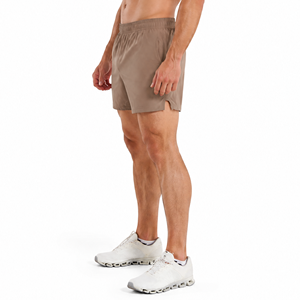 Pantalon de sport décontracté pour homme, mi-long, uni, avec cordon de serrage, séchage rapide, respirant, anti-plis, en tissu de laine, motif personnalisé, pour la gym, le fitness et la course à pied - Product Image 5