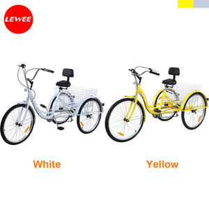 <span class=keywords><strong>Triciclo</strong></span> para Adultos Iglobalbuy de 6 Velocidades, <span class=keywords><strong>Triciclo</strong></span> para Adultos de 24 Pulgadas, Bicicleta de 3 Ruedas con Canasta de Compras - Product Image 5