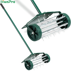 LTJY Herramienta perforadora manual de césped transfronteriza más vendida, ablandador de suelo tipo rodillo de hierro, profundidad de perforación de 1.2 pulgadas - Product Image 5