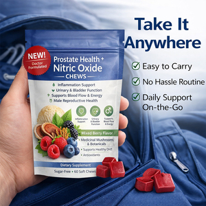 Gomitas Masticables de Óxido Nítrico <span class=keywords><strong>para</strong></span> <span class=keywords><strong>la</strong></span> Salud de <span class=keywords><strong>la</strong></span> Próstata, Directo del Fabricante, Suplemento <span class=keywords><strong>para</strong></span> <span class=keywords><strong>la</strong></span> Vitalidad Masculina y el Apoyo Urinario - Product Image 2