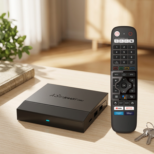 TV Box Inteligente XS97 Personalizado con Android 14, 4GB+32GB, WiFi Dual, 4K, Quad Core Amlogic S905X4, con 1 Año de Garantía - Product Image 1