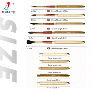 Pinceaux de <span class=keywords><strong>peinture</strong></span> détachables personnalisés de haute qualité avec logo, pinceaux dorés de voyage pour aquarelle et <span class=keywords><strong>peinture</strong></span> acrylique - Product Image 6