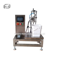 Machine de remplissage semi-automatique pour seaux, fûts, barils, liquides, eau, huile, produits chimiques, 1L, gallon, 5L, gallon, 25L, avec pesage