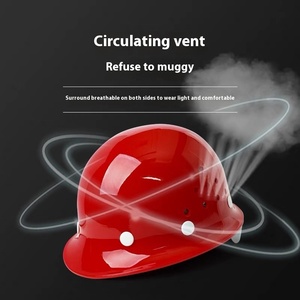 En397 chứng nhận FRP xây dựng trang web Mũ bảo hiểm dày sợi thủy tinh thoáng khí và Kiểm tra in bảo vệ mũ cứng - Product Image 3