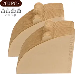 Wholesale Coffee Filter Paper Office Use Coffee Maker Brown Disposable Coffee Paper Filters