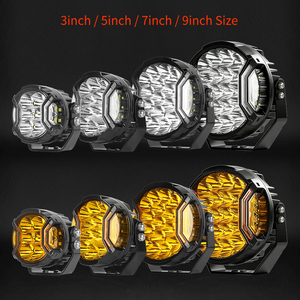 Luces Combinadas 2026 IP68 IP69K de Largo Alcance para 4x4 Todoterreno, Luz Auxiliar de 9 Pulgadas 12V 24V, Luz <span class=keywords><strong>Antiniebla</strong></span> de 9 Pulgadas - Product Image 2