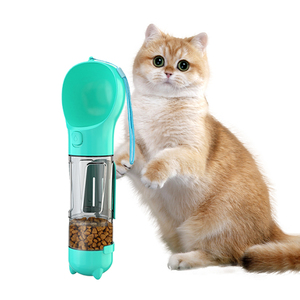 2025 Venta directa de fábrica Botella de agua potable para mascotas Deportes Squeeze Clear <span class=keywords><strong>Dog</strong></span> Feeder Botella de agua portátil para alimentos para mascotas al aire libre - Product Image 2