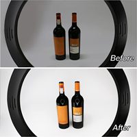Anello luminoso a LED da 14 pollici con telecomando e treppiede in plastica da 2,1 m per studio, trucco, fotografia e video.
