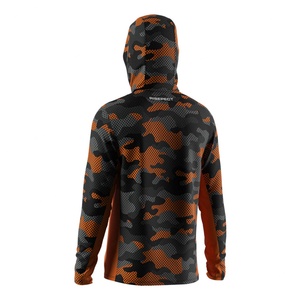 Camiseta de Pesca para Hombre con Capucha, Protección Solar UV, de Poliéster de Secado Rápido, Diseño Transpirable, Manga Larga, Protección Facial - Product Image 4