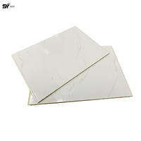 Panneau mural WPC imperméable au design marbre moderne de luxe, finition brillante, panneau décoratif plat, fond de télévision, chambre à coucher, salle de bain, garantie 5 ans