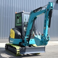 Mini-excavatrice de 4,5 tonnes haute performance, certifiée ISO, avec moteur japonais, sans queue de foue, à chenilles en acier, pour travaux lourds et terrassement