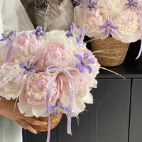 Tas Hadiah Dekoratif Mutiara Pita, Aksesoris Pakaian, Perlengkapan Florist, Dekorasi Buket Hadiah Pesta