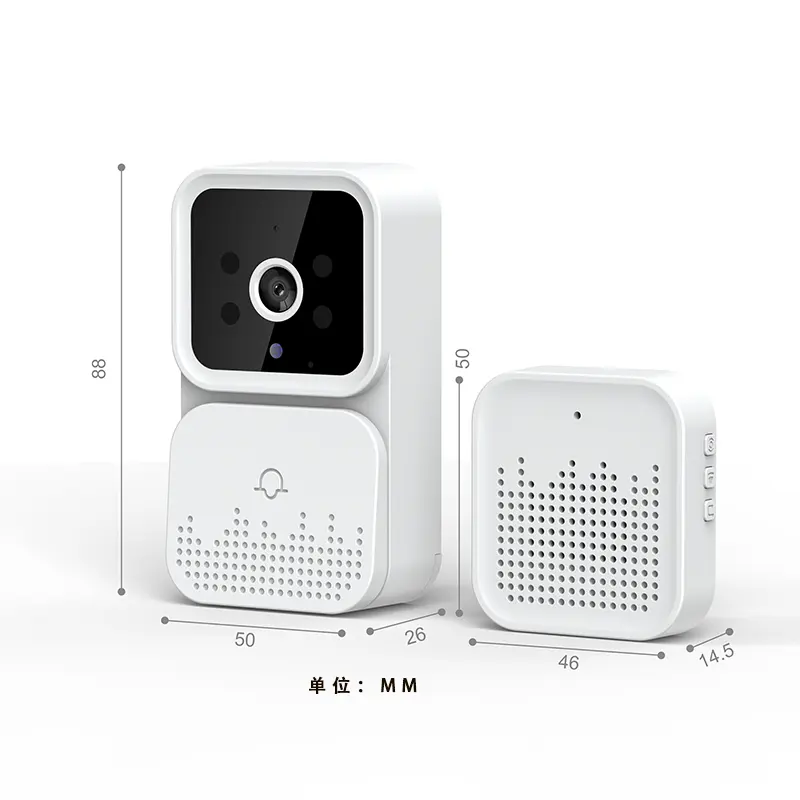 Smart WLAN Video Ring Türklingel Kamera tragbar und dachmontierbar Nachtsicht wasserdicht Ring Türklingel WLAN Kamera