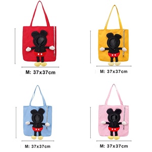 Toptan pamuk Pet taşıyıcılar Pet Sling çanta küçük köpek ve sevimli oyuncaklar aksesuar ile baş dışarı için oda ile kedi çantası - Product Image 2