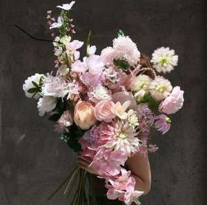 手工粉色人造丝花婚礼大厅装饰粉色背景路导布置批发 - Product Image 4