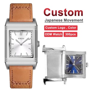 <span class=keywords><strong>Orologio</strong></span> <span class=keywords><strong>da</strong></span> <span class=keywords><strong>Polso</strong></span> di Lusso con Quadrante Personalizzato, Cassa Rettangolare Reversibile in Acciaio Inossidabile, <span class=keywords><strong>Orologio</strong></span> <span class=keywords><strong>al</strong></span> Quarzo <span class=keywords><strong>da</strong></span> Uomo Vintage - Product Image 1