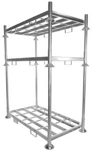 Sistema de Estanterías Apilables de Acero Plegable para Almacenamiento Pesado, Poste de Acero Galvanizado, Plataforma de Almacenamiento - Product Image 3