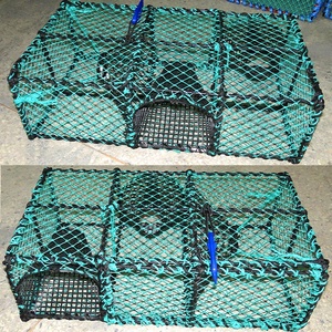 Bateau de pêche crabe Cage canotage bascule mer pliable filet de pêche piège enduit treillis métallique crabe homard Pot outil équipement de pêche - Product Image 2