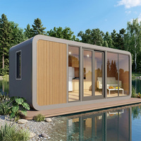 Maison préfabriquée mobile de luxe moderne à 2 chambres, type capsule, maison conteneur, maison miniature, maisons préfabriquées mobiles, capsule spatiale