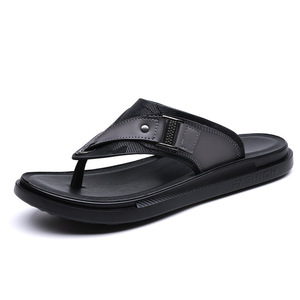 Tongs d'été pour hommes, gris et marron, semelle souple, sandales de plage imperméables, chaussures décontractées à enfiler, taille adulte 40 41 42 43 44 - Product Image 5