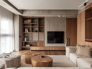 Offre Spéciale simple support de télévision en bois avec tiroir pour la maison salon meubles élégants étagère de télévision armoire en pierre <span class=keywords><strong>meuble</strong></span> de télévision - Product Image 2