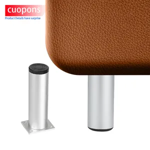 Toco mobili di vendita caldi gambe del divano in metallo lucido accessori per mobili moderni per sedie da scrivania divani Cabinet
