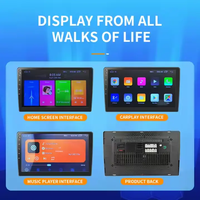 Radio para Auto Android de 9/10.1 Pulgadas, 2+32G, Doble DIN, Reproductor Estéreo, GPS, WIFI, FM, RDS, BT, Autoradio, Stock en EE. UU.