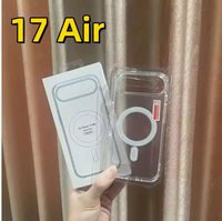 Nouvel arrivage en gros clair magnétique téléphone Casr pour iPhone 17 Air Pro Max Transparent original aimant étuis pour iPhone 16 15 14