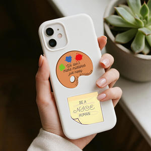 50 Stück Neue Frische Cartoon Inspirierende Zitate Transparente <span class=keywords><strong>PET</strong></span> Gestanzte Aufkleber für Planer und Tagebücher - Product Image 4