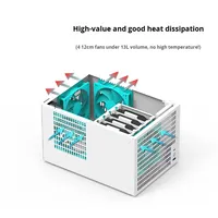Boîtier NAS BenNiu B4 4 baies ATX pleine tour grande alimentation pleine hauteur PCIe noir pour service de stockage de fichiers serveur AIO