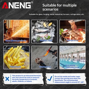Termómetro Infrarrojo ANENG TH103, Medidor de Temperatura Industrial de Alta Precisión y Pistola de Temperatura para Uso en Agua/Aceite/Cocina, Hecho en Guangdong - Product Image 3
