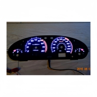 Tableau de bord spécifique aux automobiles et aux camions personnalisé Ultra-mince DC12V/24V EL jauge de voiture jauge de voiture à lueur électroluminescente
