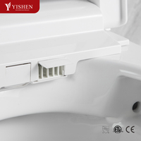 Toilettes intelligentes en céramique, articles sanitaires automatiques avec réservoir d'eau dissimulé et cuvette allongée, vente en gros
