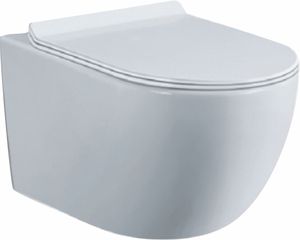 <span class=keywords><strong>Toilette</strong></span> hygiénique moderne monobloc en céramique suspendue au mur avec réservoir dissimulé P-Trap Drainage pour hôtels - Product Image 1