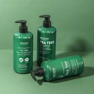 Champú de árbol de té anticaspa y picazón Natural de 500ml, champú de etiqueta privada para ayudar a mejorar el crecimiento del cabello